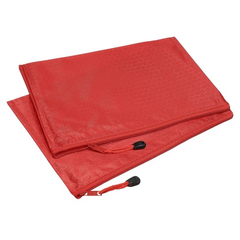Mesh Zipper Pouch, Waterproof Zipper Bags,Waterproof Plastic Document  Pouch,, Multipurpose for Travel Storage, School Supplies 