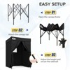 EAGLE PEAK Flex Compact 5x5 Pop-up Canopy Changing Room, Portable Privacy Dressing Room for Indoor Fashion Photoshoots, Camping, or Pool, Black - 4 of 4