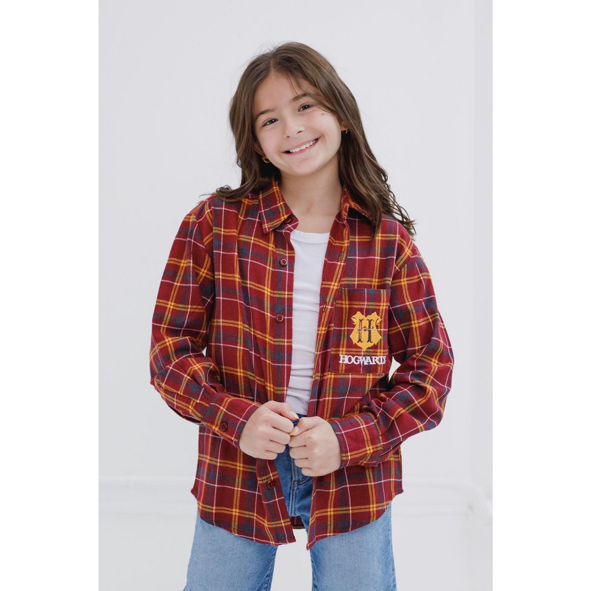 Harry Potter Flannel Button Down Dress Shirt Toddler - thumbnail 2