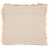 HomeRoots Loose Luscious Shag Beige Throw Pillow - 3 of 4