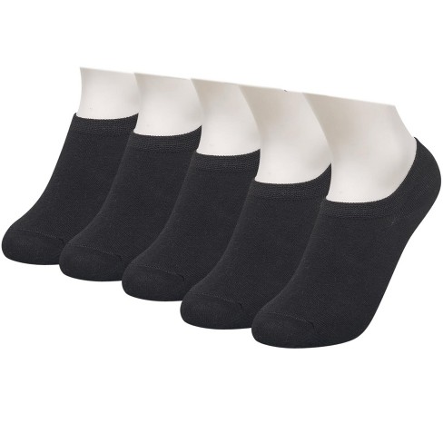 French Connection Women's High Cut Black Liner Socks - 5 Pack : Target