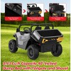24V Ride On Dump Truck with Remote Control, 2 Seater Electric Toy Car for Kids, All-Terrain Kids Construction Vehicle w/Dump Bed & Shovel - 4 of 4