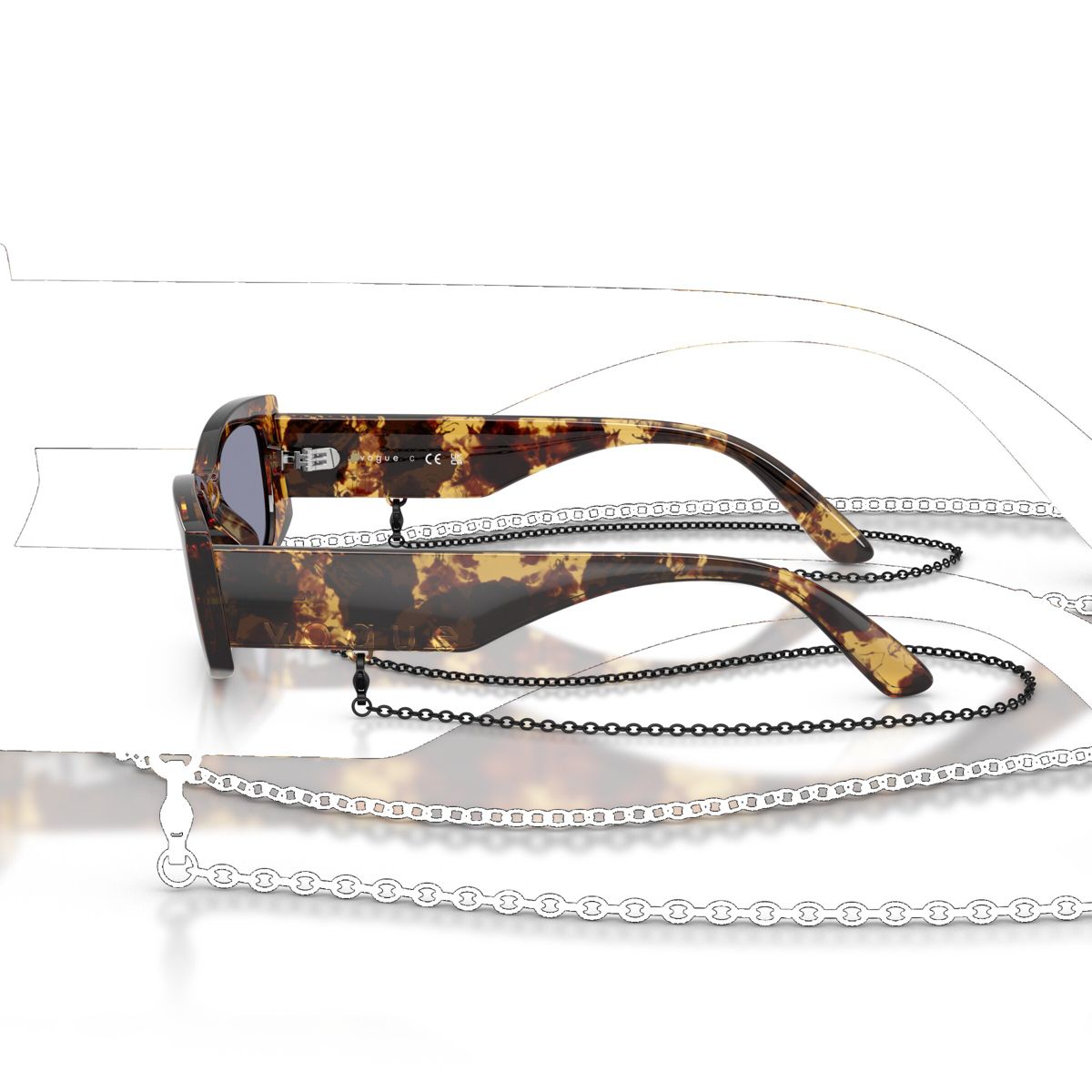 Vogue Eyewear VO5655SU 53mm Female Pillow Sunglasses - thumbnail 9