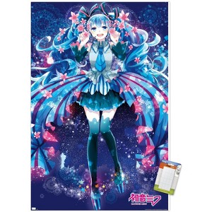 Trends International Hatsune Miku - Flowers Unframed Wall Poster Prints - 1 of 4
