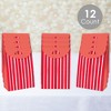 Big Dot of Happiness Red Stripes - Simple Gift Favor Bags - Party Goodie Boxes - Set of 12 - 2 of 4