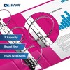 Premium Economy 3" Round Ring Binder 6pk Pink: Davis Group, Hard Cover, 600 Sheet Capacity, 2 Pockets, Polypropylene - 3 of 4