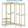 VIPEK L40 L Shaped Garment Rack Heavy Duty Clothes Rack Metal Clothing Rack for Corner, Gold - image 3 of 4