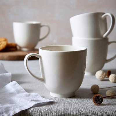 Portmeirion Soho White Ceramic Mug Set of 4