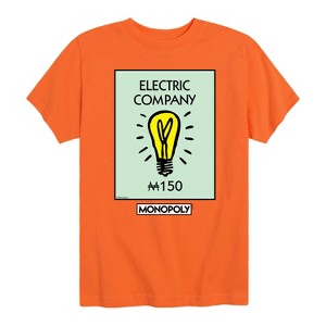 Boys' - Monopoly - Electric Company Short Sleeve Graphic T-Shirt - 1 of 4