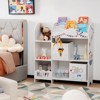 Infans Kids Toy and Book Organizer Children Wooden Storage Cabinet w/ Storage Bins - 2 of 4