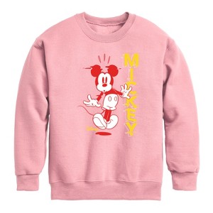 Boys' - Disney - Mickey & Friends Graphic Long Sleeve Fleece Sweatshirt - 1 of 3