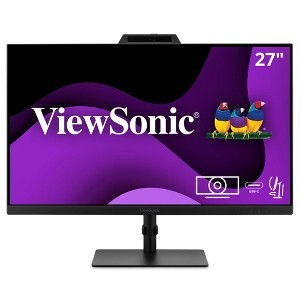 ViewSonic VG2741V 27 Inch 1080p IPS Video Conferencing Monitor with Integrated Windows Hello Certified IR 5MP Webcam, Built-in Microphone, Advanced - 1 of 4