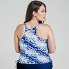 Women's Calypsa Maya Tankini Swim Top With Removable Cups - 2 of 4