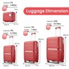 BEAFUP Luggage Sets 4 Piece(14/20/24/28) PP Lightweight & Durable Expandable suitcase - 3 of 4