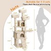 Cat Tree,Multi-Level Large Cat Tree for Large Kitties,Cozy Plush ?Pussycat Perches,Activity Center with Scratching Posts Stand House Condo - 3 of 4