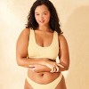 Women's Pucker Textured Scoop Front Bralette Bikini Top - Wild Fable™ - 4 of 4