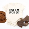 Simply Sage Market Women's Have A Lucky Day Clover Short Sleeve Garment Dyed Tee - 3 of 4