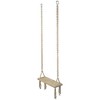 Northlight 21.75" Natural Rope Wooden Swing Chair - 2 of 4