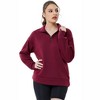 Womens Oversized Sweatshirts Hoodies Half Zip Pullover Fall Fashion Outfits 2024 Y2k Clothes - 3 of 4