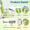 FURNIinspire Outdoor Portable Chair Durable Design with Extra Storage for Camping and Picnics, Green Stripes, 24.8"*25.6"*32.28" - 4 of 4