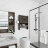 Bathroom Wall Cabinet with Doors,Adjustable Shelf,Towel Bar and Paper Holder, Over The Toilet Storage Cabinet, Medicine Cabinet for Bathroom-White - 2 of 4