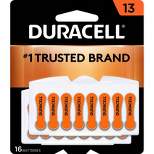 Duracell Size 13 Hearing Aid Batteries - 16 Pack - Easy-Fit Tab