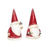 Transpac Resin Light Up Santa Gnome Decor Set of 2 Christmas Home Decorations - 2 of 3