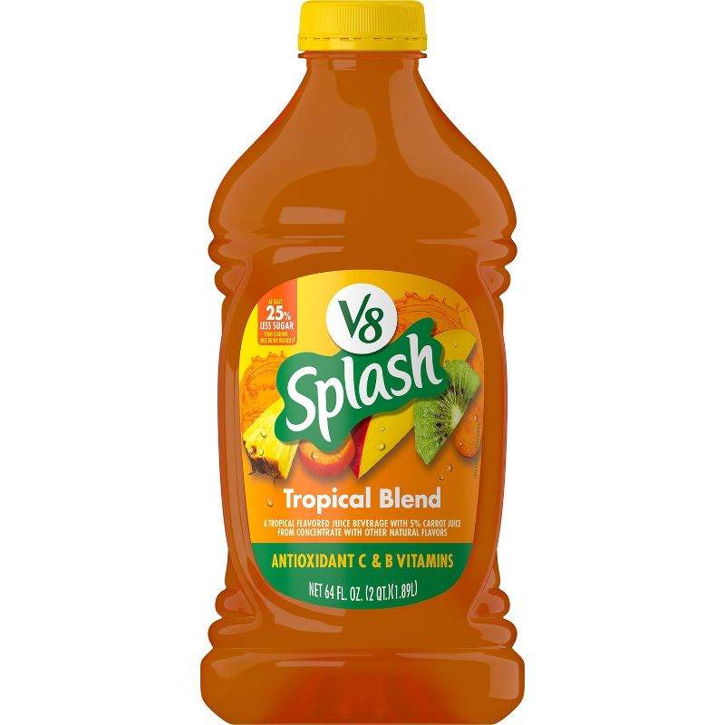 V8 Splash Tropical Blend Juice - 64 fl oz Bottle, 1 of 7