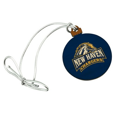 New Haven Primary Logo Mini Small Tiny Wood Christmas Tree Holiday Ornament