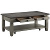 NicBex 48 Inch Rectangle Coffee Table with Casters and 2 Drawers for Living Room,Dining Room,Bedroom - 3 of 4