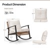 LAUSAINT HOME Wicker Outdoor Rocking Chair（2-piece/ 1-piece） - 4 of 4