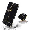 Reiko iPhone X/iPhone XS Streak Marble iPhone Cover in Black - 3 of 4