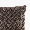 LIVN CO. Vintage Ruched Square Velvet Pillow - 4 of 4