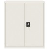 vidaXL File Cabinet White 35.4 in.x15.7 in.x41.3 in. Steel - 3 of 4