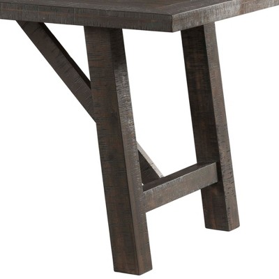 Rustic Gray Oak 5-Piece Dining Set with Upholstered Chairs