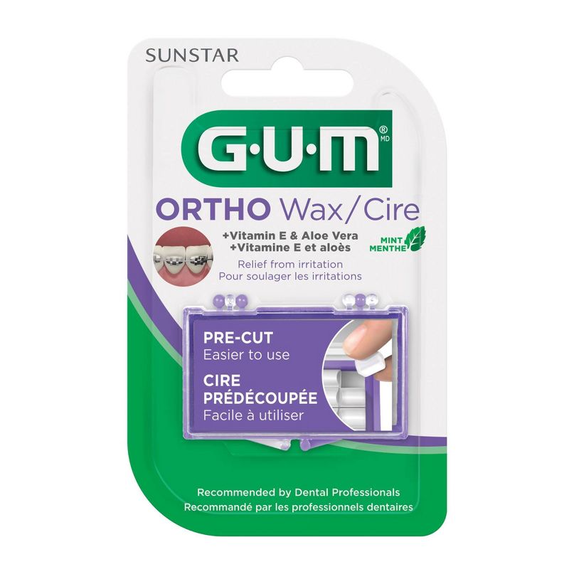 GUM Orthodontic Wax Mint - 1ct/35pc, 1 of 5