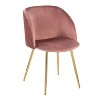Set of 2 Fran Pleated Waves Dining Chairs - Lumisource - 2 of 4