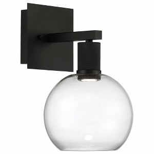 Access Lighting Port Nine 1 - Light Wall Light in  Matte Black - 1 of 4
