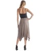 Womens Elastic Waistband Knee Length Skirt - 2 of 4