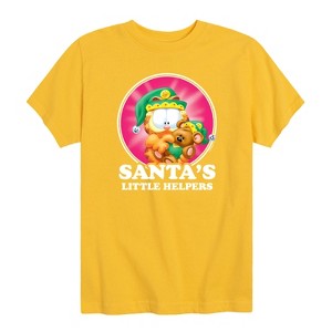 Boys' - Garfield - Santas Little Helpers Short Sleeve Graphic T-Shirt - 1 of 4