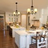 PAKOKULA Modern 3-Light Black Farmhouse Branch Chandelier with White Fabric Shade - 3 of 4