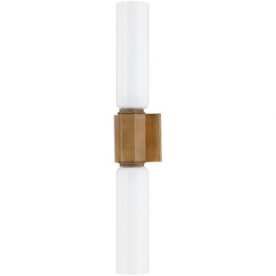 Troy Lighting Yarrow 1 - Light Sconce in  Patina Brass Opal Shade
