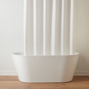 71"x71" RPET Fabric Mid Weight Shower Liner - Threshold™ - 1 of 4