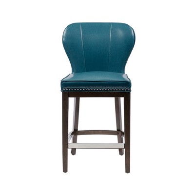 Bally Counter Height Barstool Blue/Brown