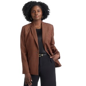 Jessica London Women's Plus Size Bi-Stretch Shaped Blazer - 1 of 2