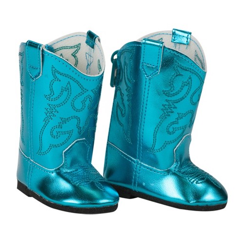 Girls teal cowboy clearance boots