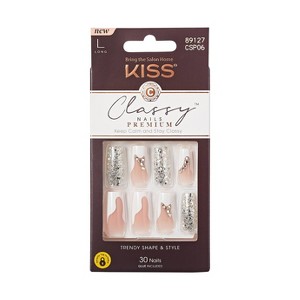 KISS Products Classy Premium Fake Nails - Stay Modish - 33ct - 1 of 4
