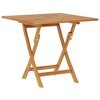 Garden Table Warm Brown Solid Teak Wood 33.5 x 33.5 x 29.9 in - 2 of 4
