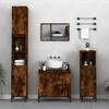 CLIHOME 39.4 in H Bathroom Storage Cabinet Engineered Wood Display Cabinet Home Organiser Furniture With Metal Legs - 4 of 4