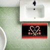 Stupell Industries Tis The Season Candy Heart Printed Plush Bath Mat And Bath Rug, Design By Suzanne Nicoll, 18"X30" - 3 of 4